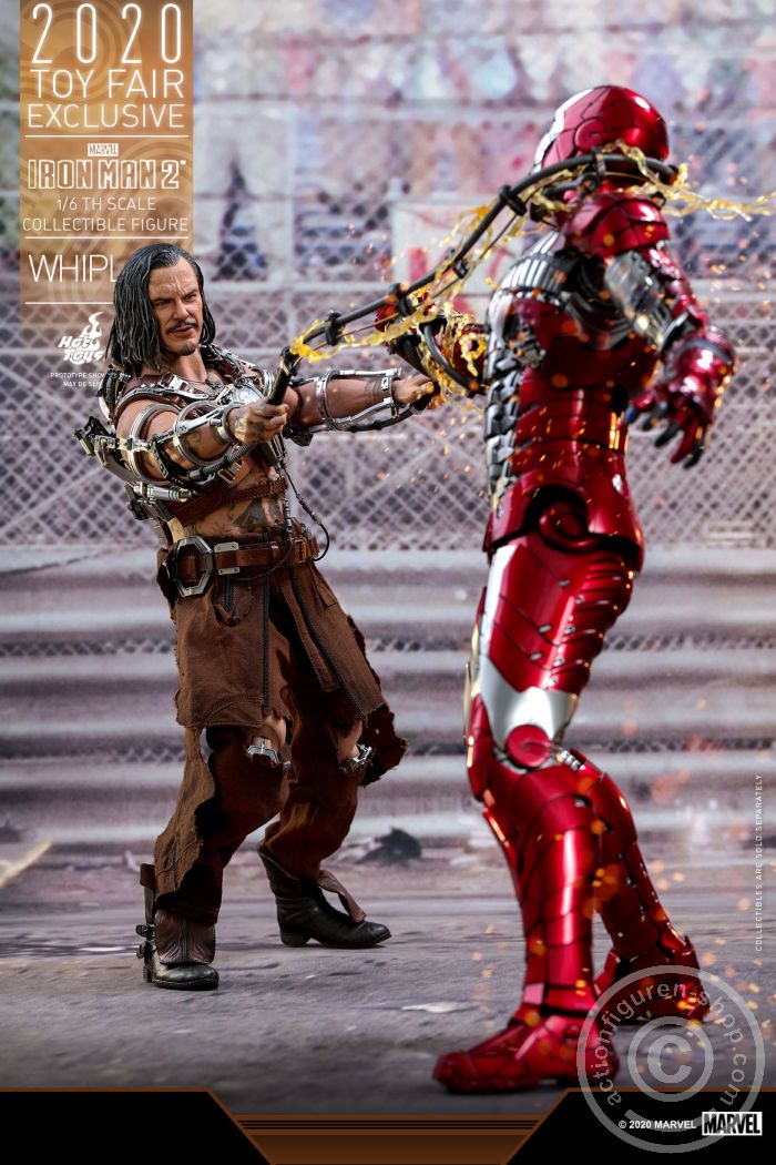 605030-07 Iron Man 2 - Whiplash - Toy Fair Exclusive - damaged Box - MMS569