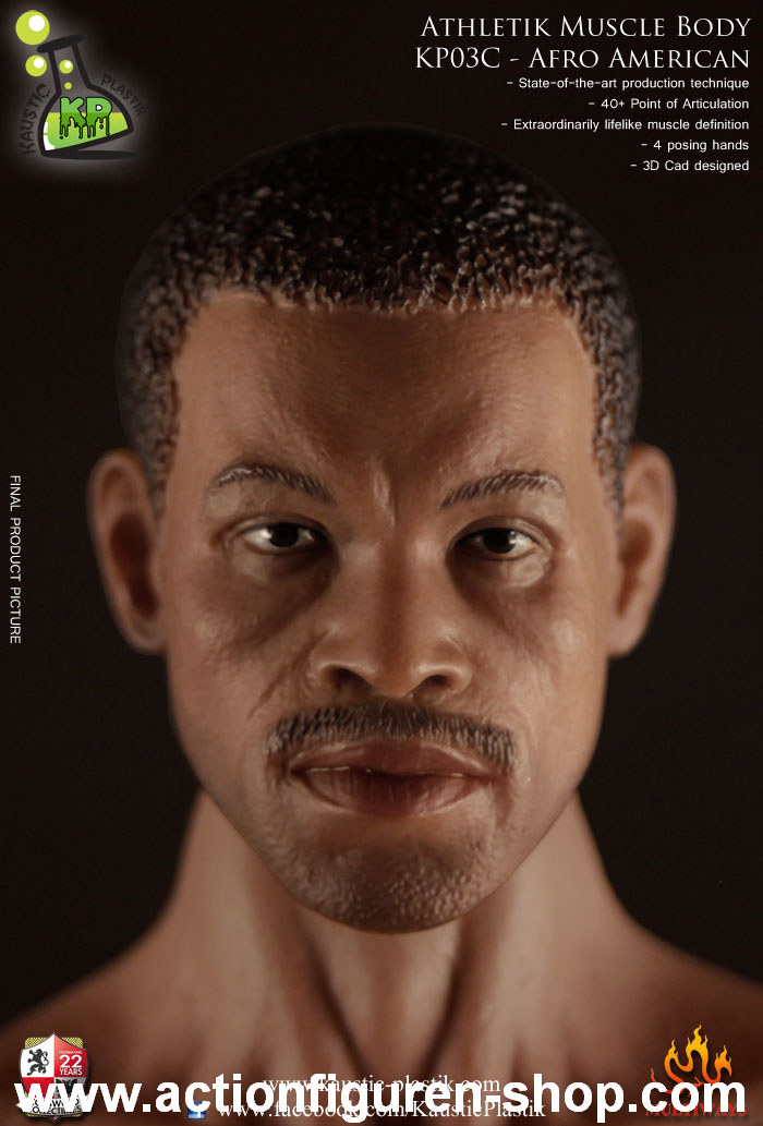 Athletik Muscle Body - Afro American w/ Head
