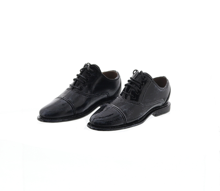 Leather Shoes - black w/ weathering