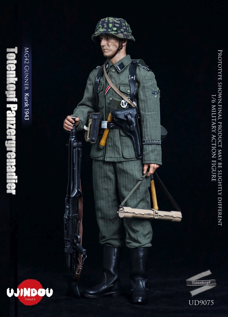 WWII Totenkopf Panzergrenadier - MG42 Gunner Kursk 1943 - in 1/6 scale