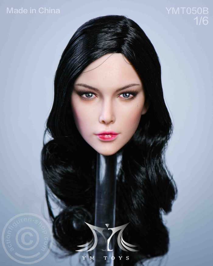 Head - black long-curly Hair