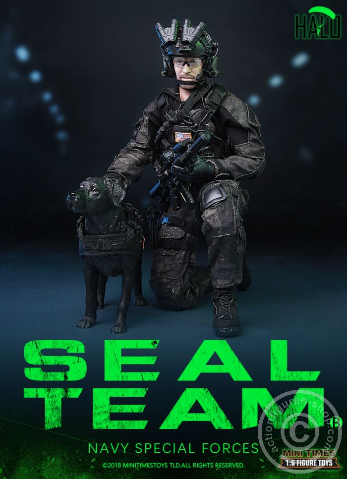 MT-M013-11 SEAL Team - HALO - w/Dog - Navy Special Forces
