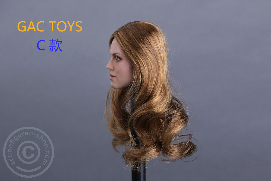 Female Head - brown long Hair