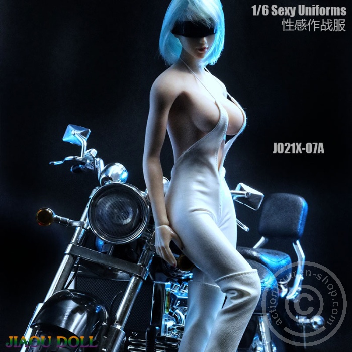 JO21X-07A-05 Sexy Uniform - Biker Outfit - white