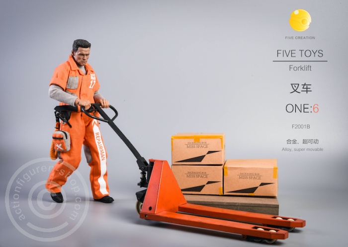 FTF2001B-06 Pallet Truck / Forklift - orange / weathered