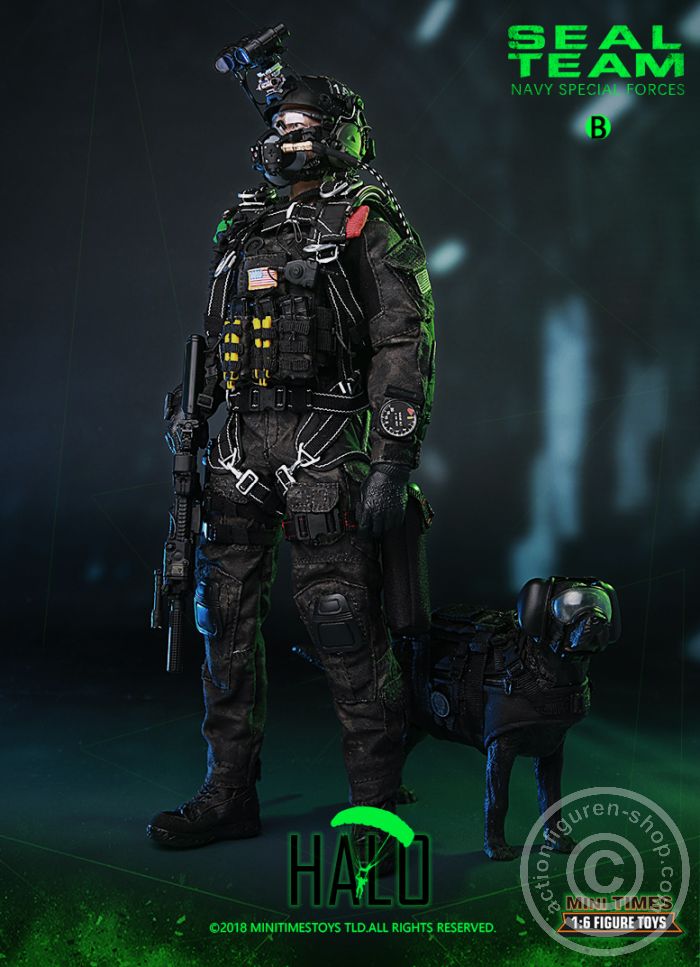 SEAL Team - HALO - w/Dog - Navy Special Forces