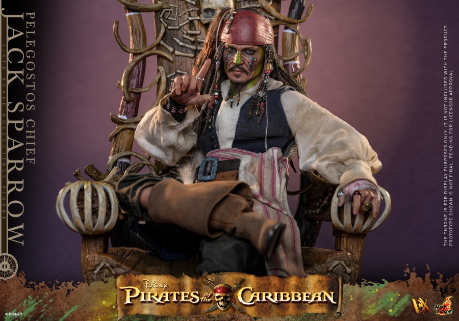 Pirates of the Caribbean: Dead Man's Chest - Pelegostos Chief Jack Sparrow - DX48 - in 1/6 scale