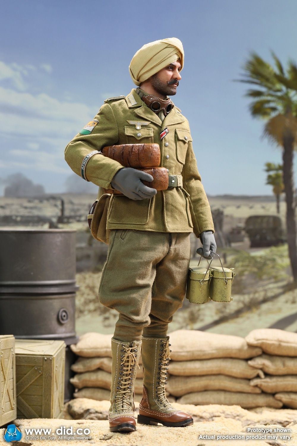 Ishaan & Panzer Commander - Stauffenberg - WWII German Africa Corps Supply Duty - in 1/6 scale Ishaan & Panzer Commander - Stauffenberg - WWII German Africa Corps Supply Duty - in 1/6 scale