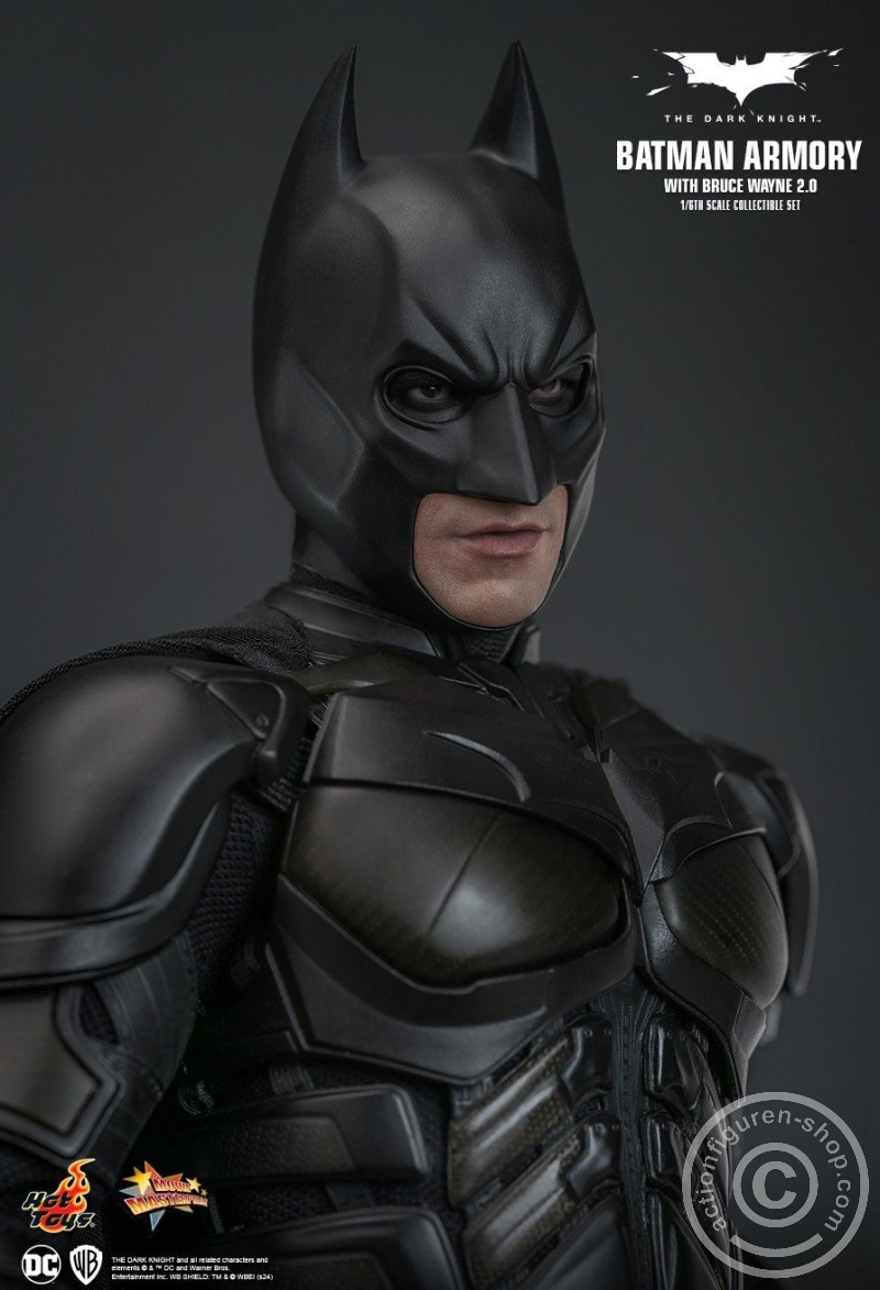 The Dark Knight - 1/6th scale Batman Armory with Bruce Wayne (2.0) Collectible Set - MMS750