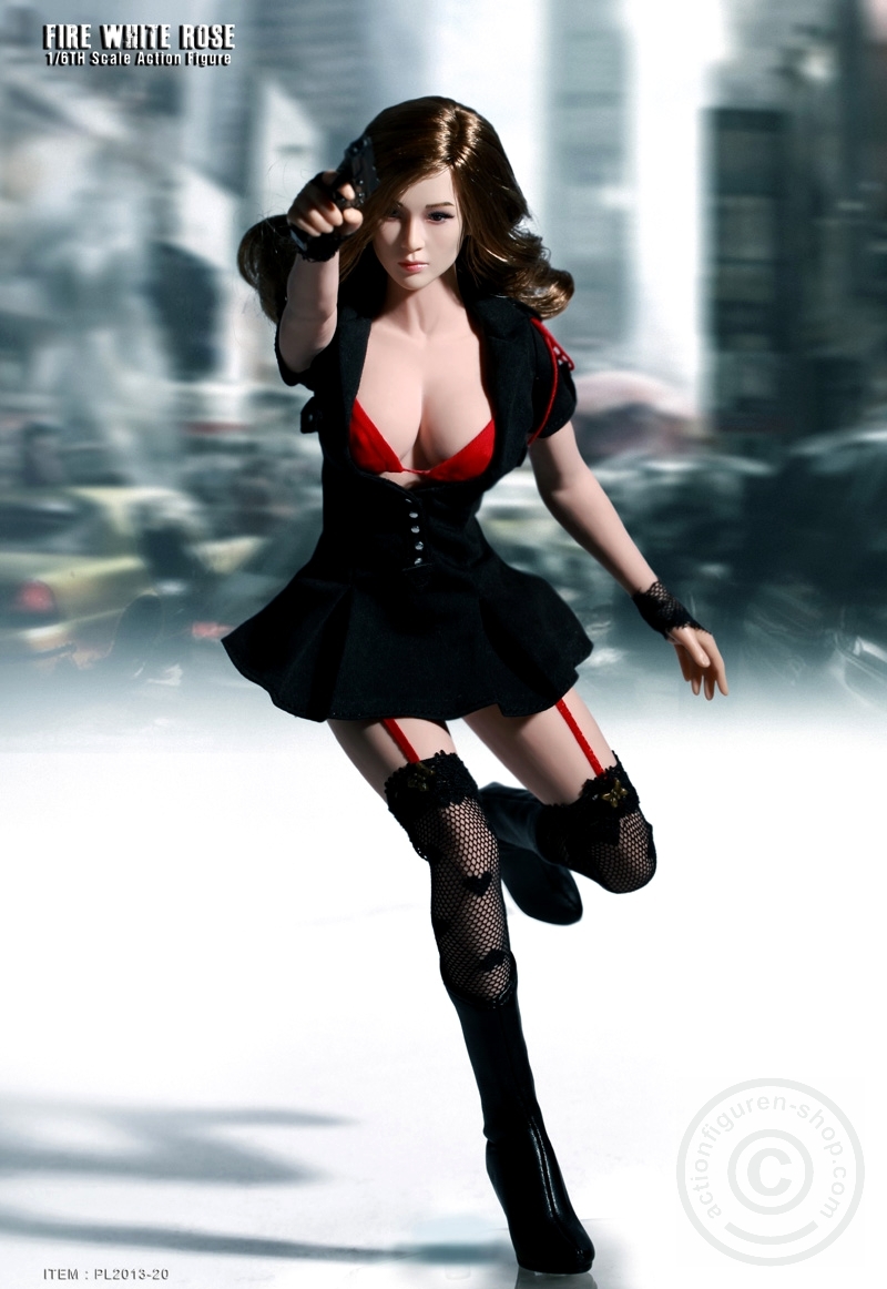 Fire White Rose - Soft-Skin Figure