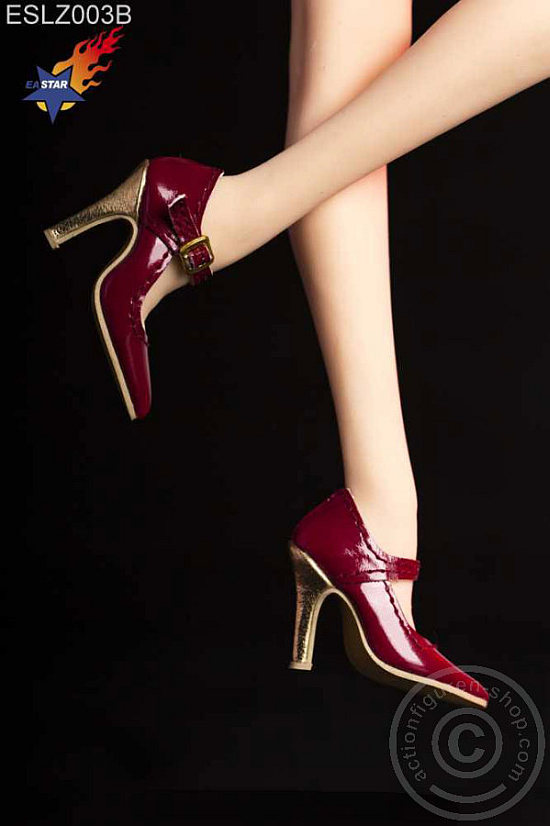 High Heels - red/gold