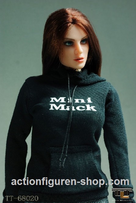 Black Female Hoodie mit Hose & Schuhen