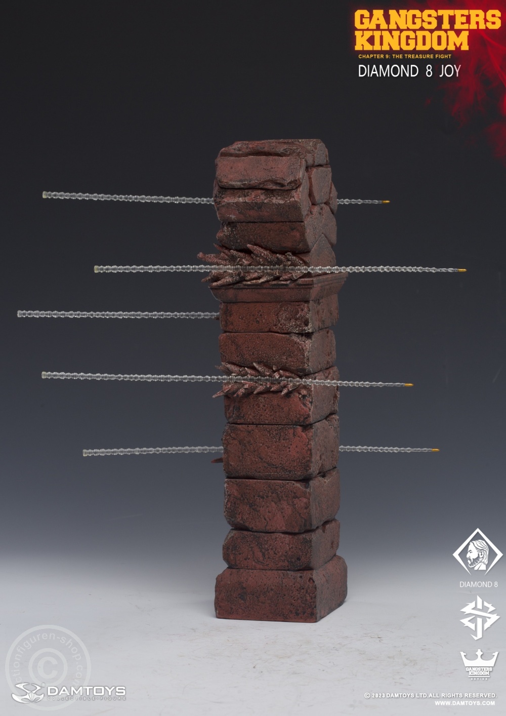 Gangsters Kingdom - DIAMOND 8 - Wall Diorama & Bullet Effects Piece