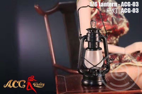 JOA-ACG03-15 Wind- Petroleum-Lampe - Metall - mit LED