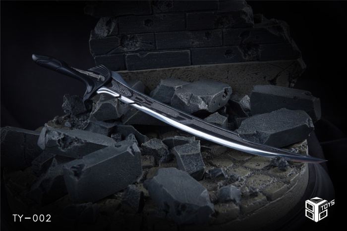 86TTY002-02 Alita Battle Angel - Alloy Damascus Steel Knife