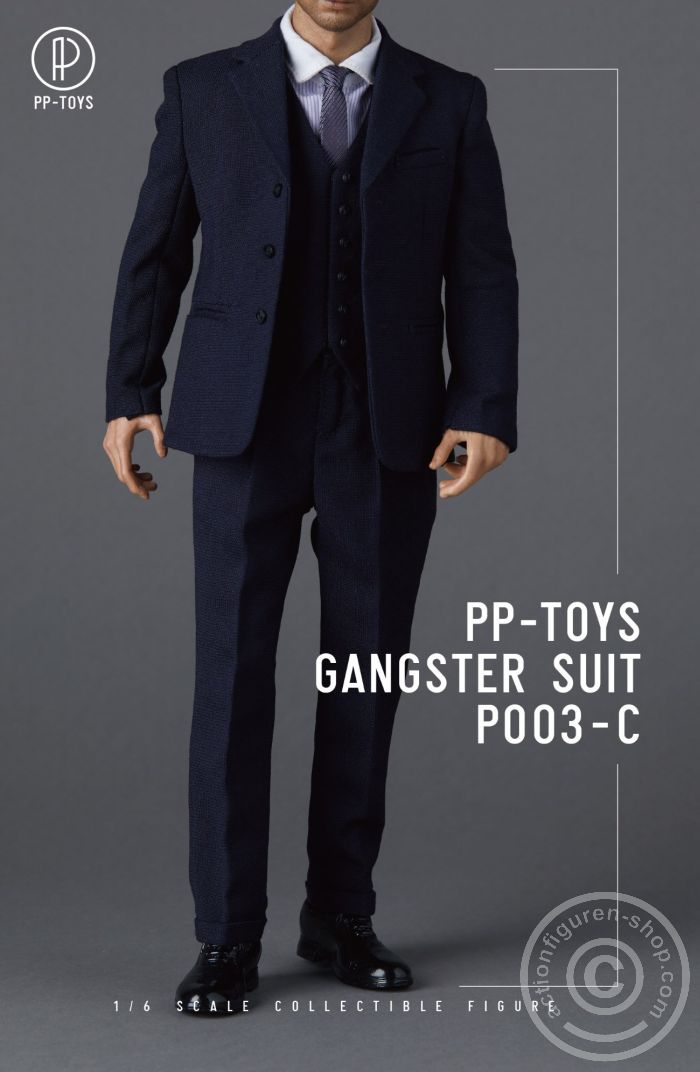 Gangster Suit - Peaky Blinders Set - dark-blue