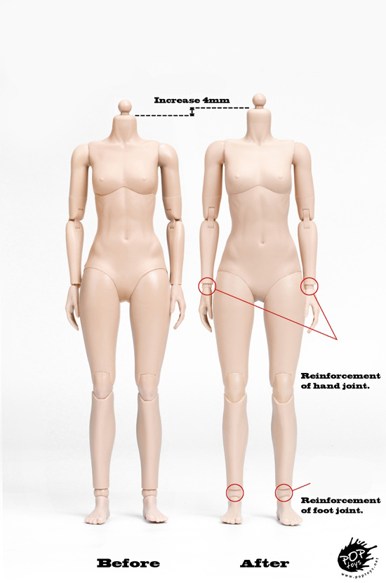 Super flexible semi seamless Female Body - Modified Ver. - Pale C