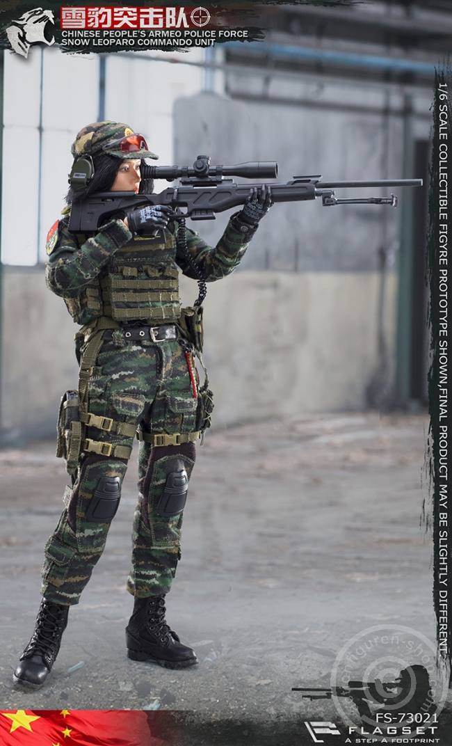 FS73021-10 PLA - Snow Leopard Commando Unit - Female Sniper