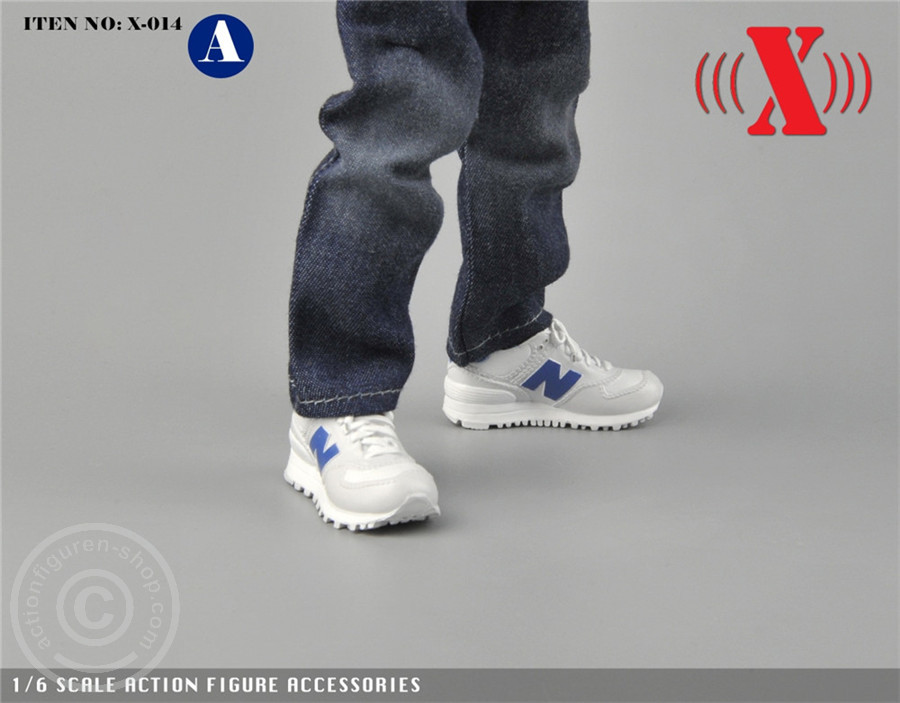 Sneaker - weiß/blau