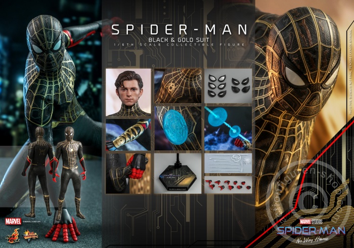 608451-18UcLyqfnGqCYIl Spider-Man: No Way Home - Spiderman (Black & Gold Suit) - MMS604
