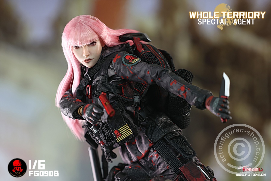 All Territory Secret Agent CQB Tactical Team Suit - Outfit & Accessoire Set - in 1/6 scale