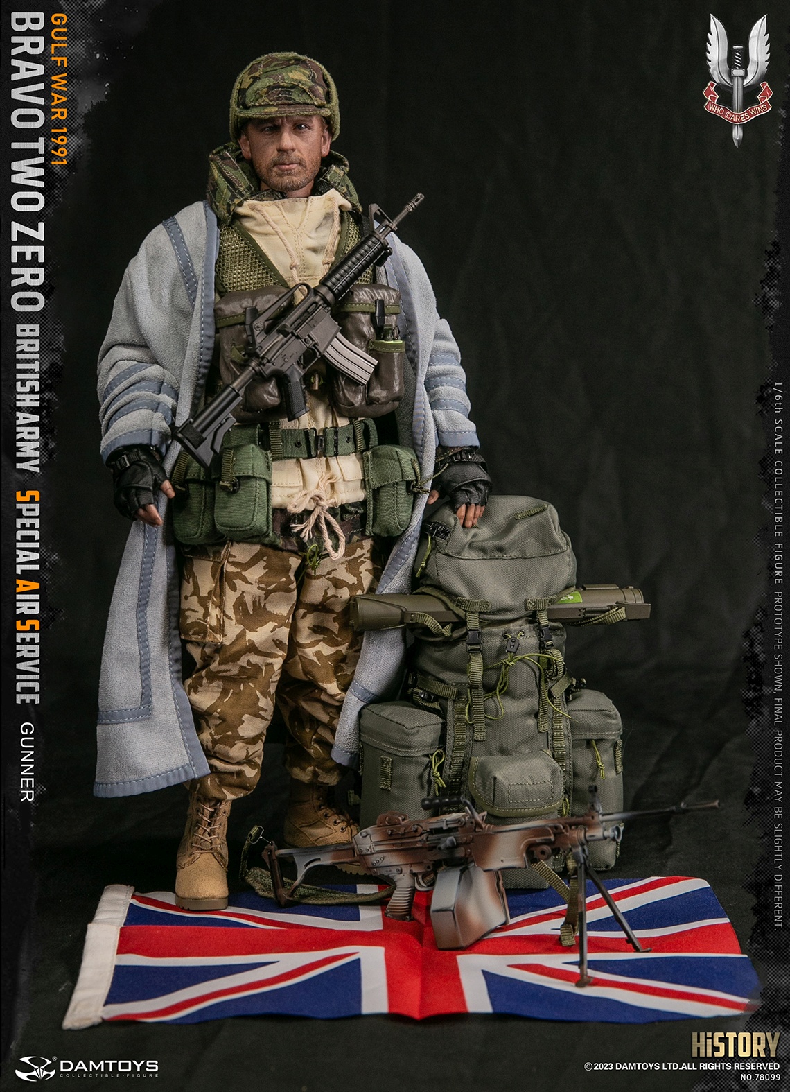 Bravo Two Zero - British Army Special Air Service (SAS) Gunner - Gulf War 1991 - in 1/6 scale Bravo Two Zero - British Army Special Air Service (SAS) Gunner - Gulf War 1991 - in 1/6 scale