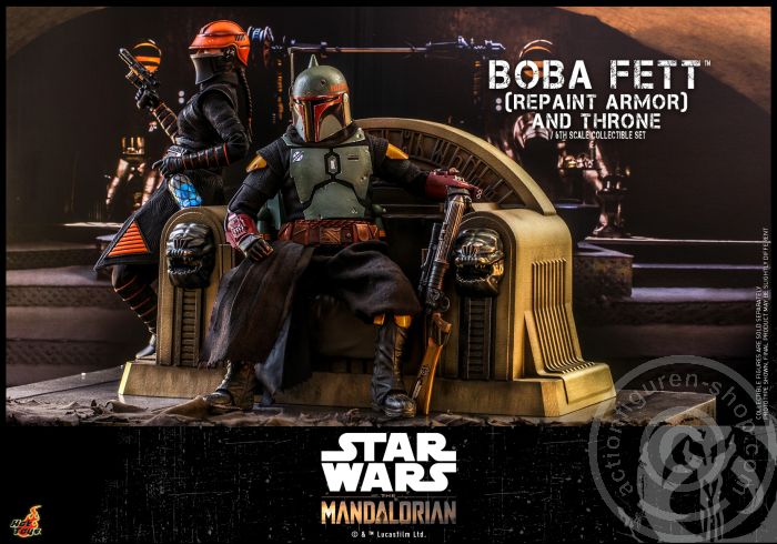 Star Wars: The Mandalorian - Boba Fett (Repaint Armor) & Throne