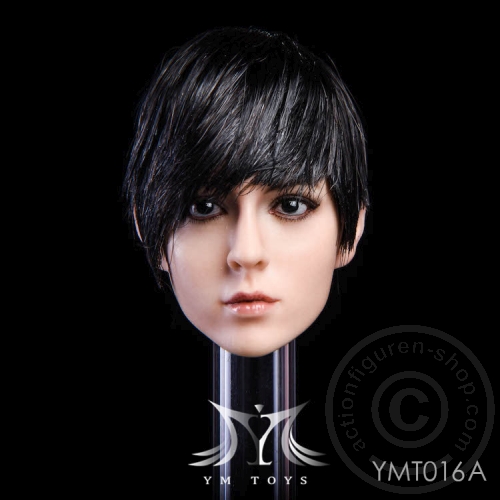 Kopf - schwarze kurze Haare