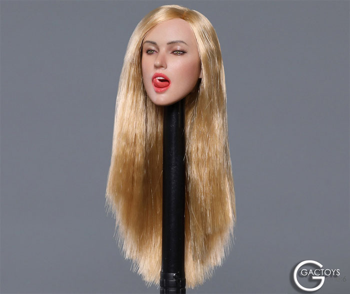 Female Head w/ tongue out - blond hair
