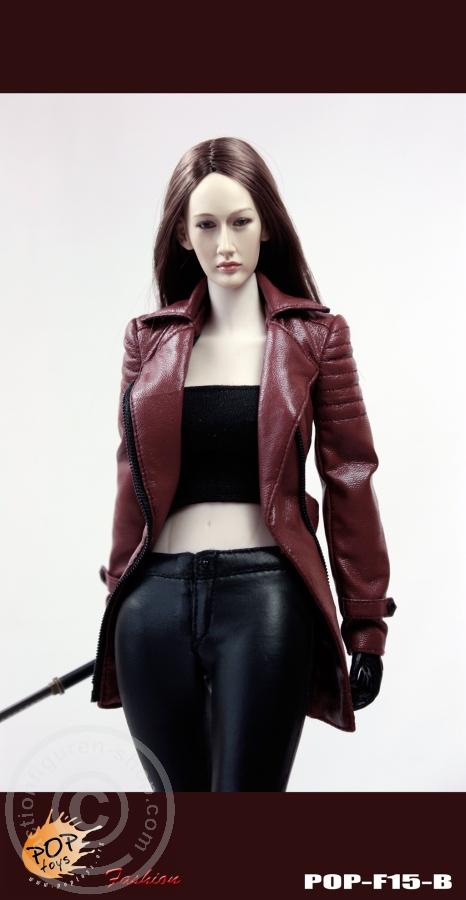 PTF15B-05 Female Agent Nikita Outfit Set - rot