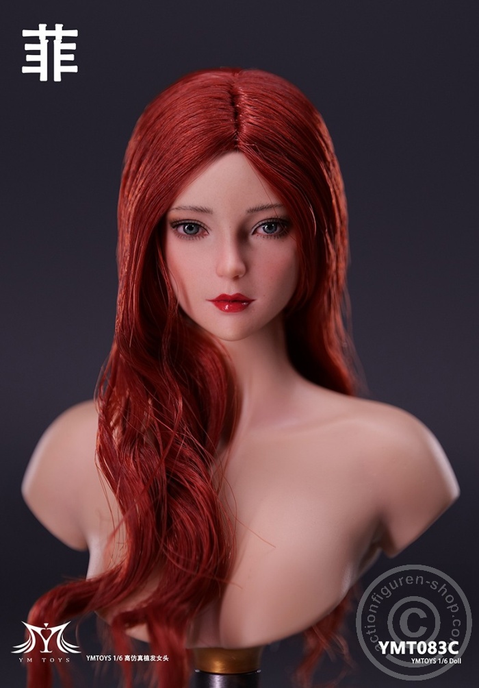 Female Head - Fei - long red Hair