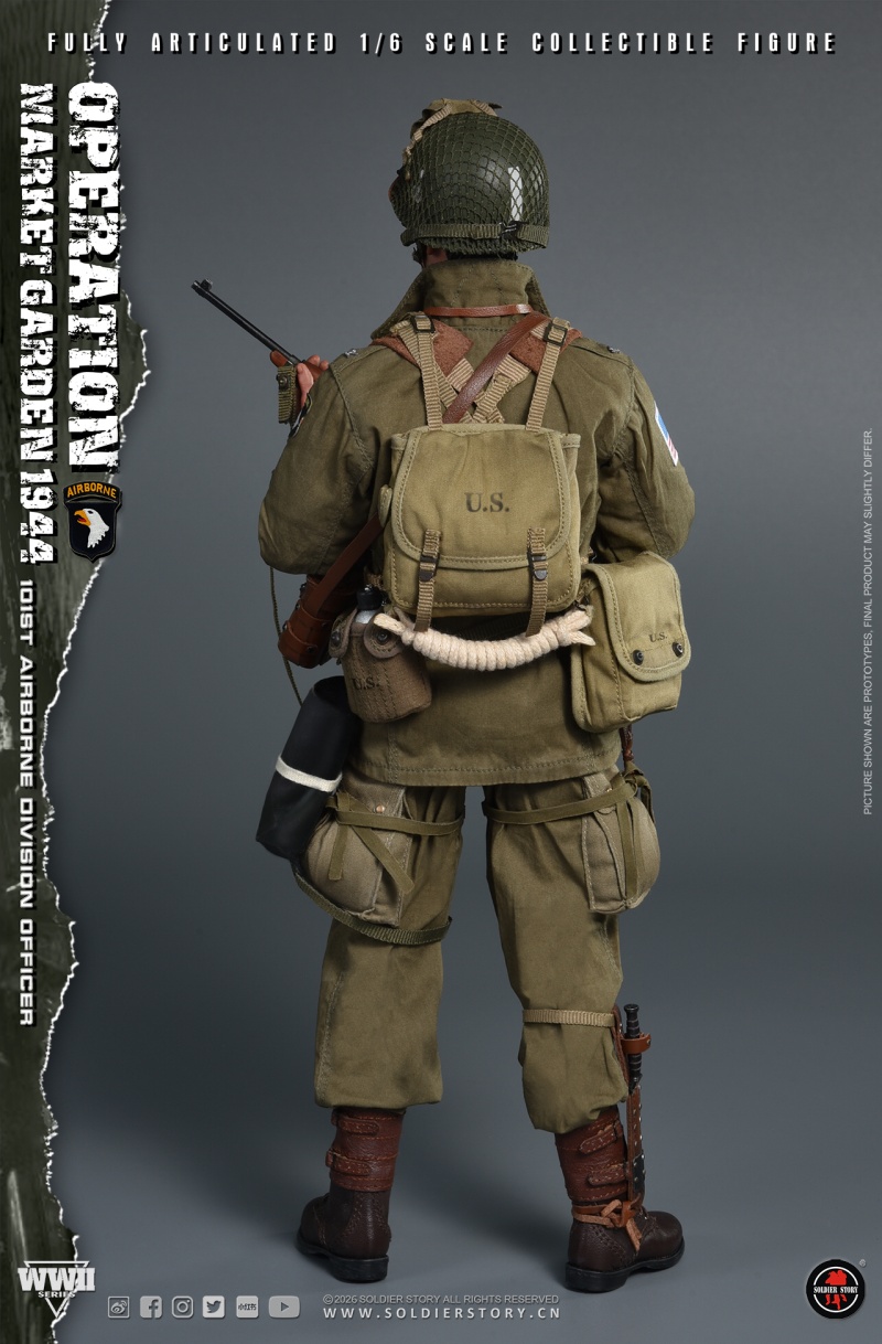 U.S. Army 101st Airborne Division Officer - WWII Operation Market Garden - in 1:6 scale