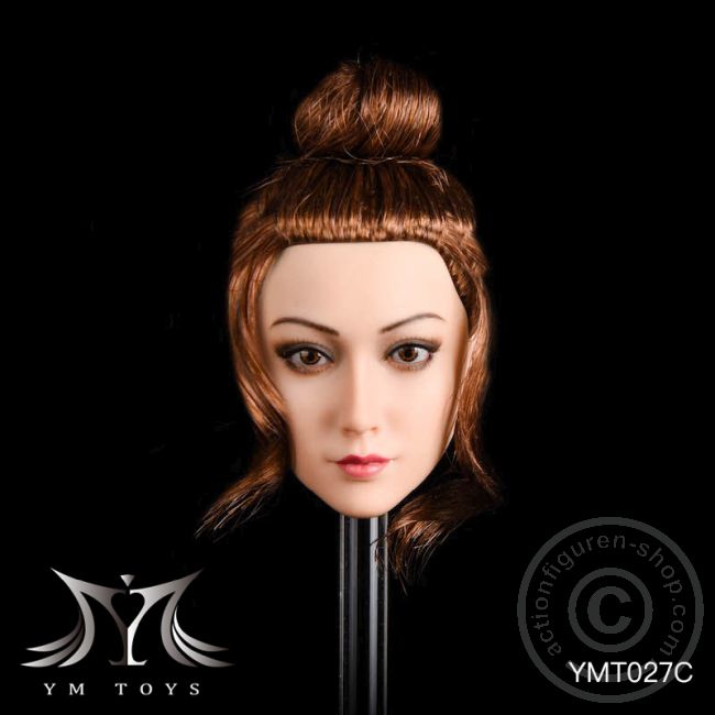 Kopf - brown Hair - pinned Up