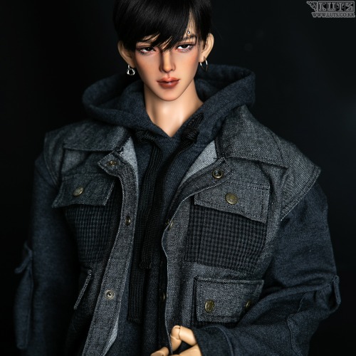 Cloth Sets - Calligo + Wool Coat + Denim Vest + Pants - for SD/75cm Ball-jointed doll