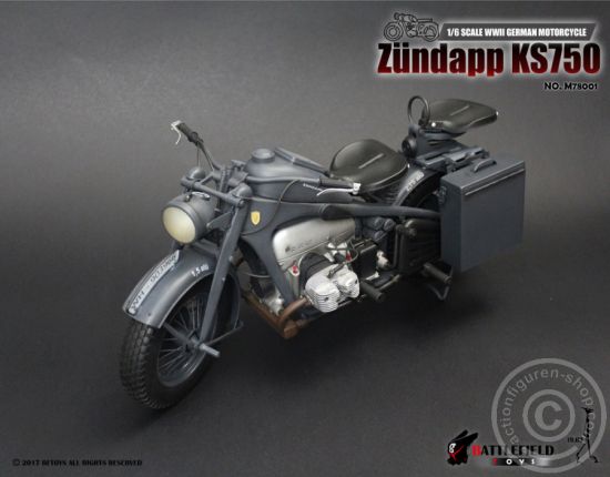 M78001-01a Zündapp KS750 Motorrad - grau