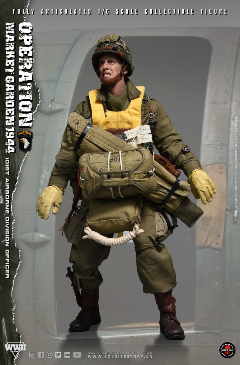 U.S. Army 101st Airborne Division Officer - WWII Operation Market Garden - in 1:6 scale
