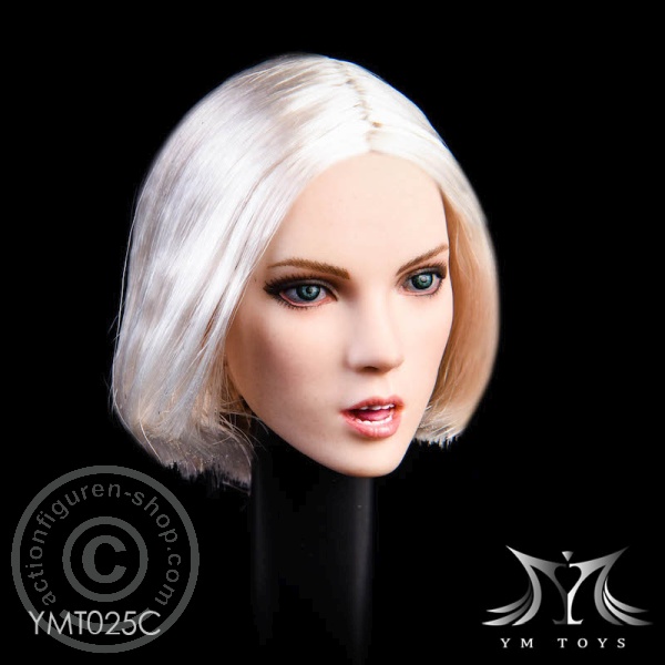 Kopf - platin-blond short Hair