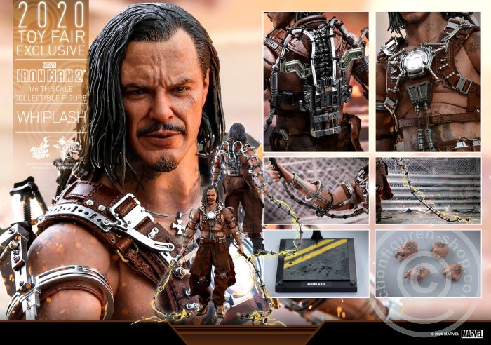 605030-18HLGTOU4xSaziB Iron Man 2 - Whiplash - Toy Fair Exclusive - damaged Box - MMS569