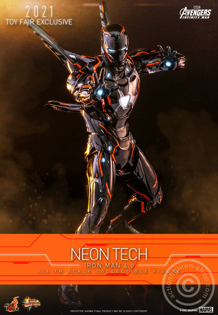 608383-08 Avengers Infinity War - Neon Tech Iron Man 4.0 - Exclusive - MMS597D39