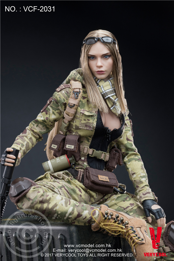 VCF2031-13kBCNwpsJHTVd5 Villa - MC Camouflage Women Soldier