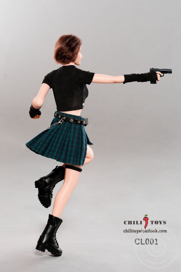Female Checkerd Skirt Set - G
