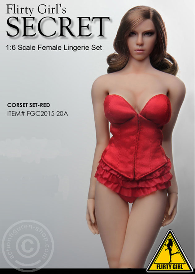 Corset Lingerie Set Rot