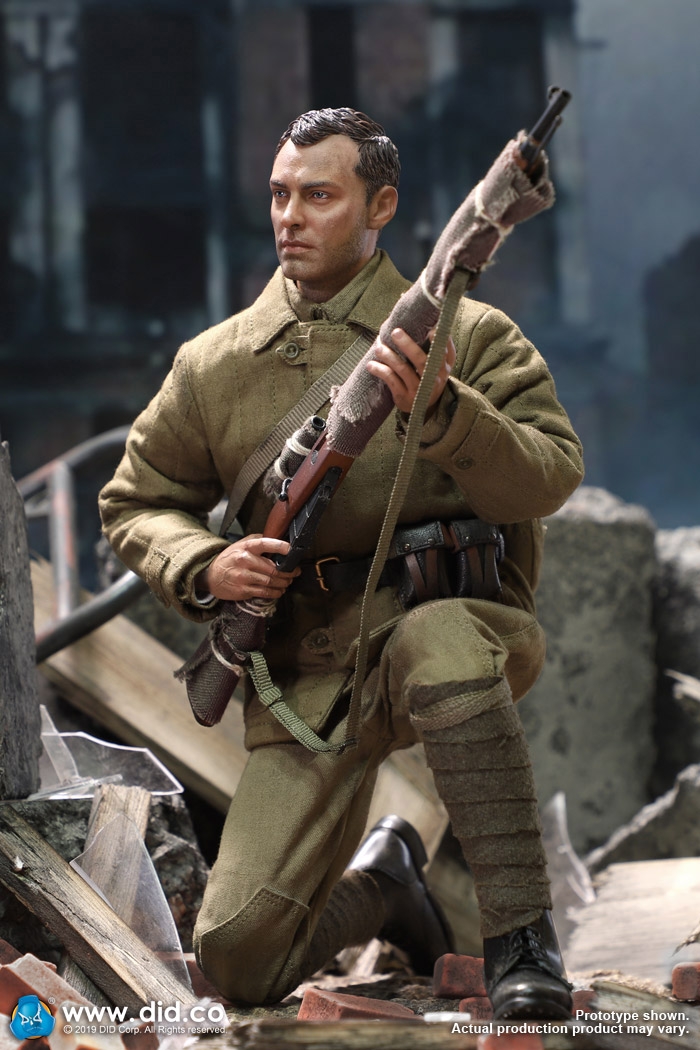 80139-02 Vasily Zaitsev - WW II Red Army Sniper - with weathering