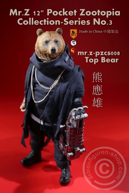 MRZpccs08-16 Top Bear - 12" Pocket Zootopia Collection-Series No.3
