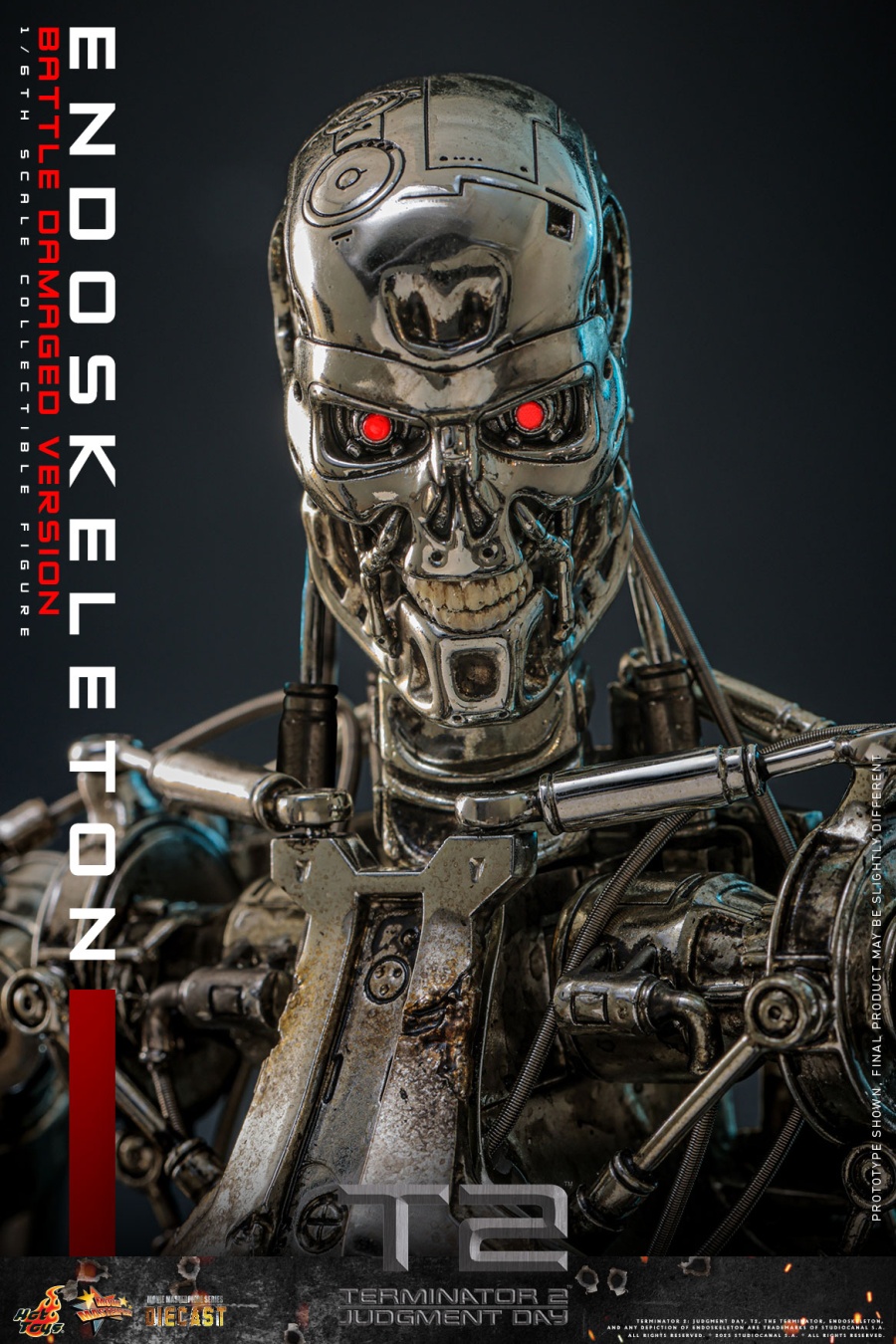 Hot Toys – MMS840D77 - Terminator 2: Judgment Day - 1/6th scale Endoskeleton (Battle Damaged Version) Collectible Figure Hot Toys – MMS840D77 - Terminator 2: Judgment Day - 1/6th scale Endoskeleton (Battle Damaged Version) Collectible Figure