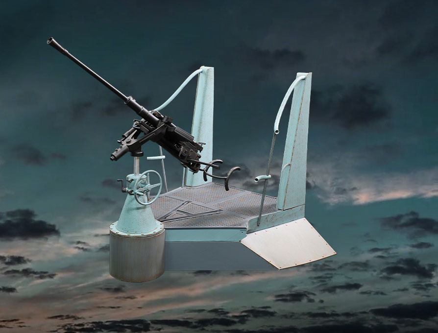 U-Boot Tower Diorama Set C + D (U-Boot Tower Gun Deck + 20mm FLAK) U-Boot Tower Diorama Set C + D (U-Boot Tower Gun Deck + 20mm FLAK)
