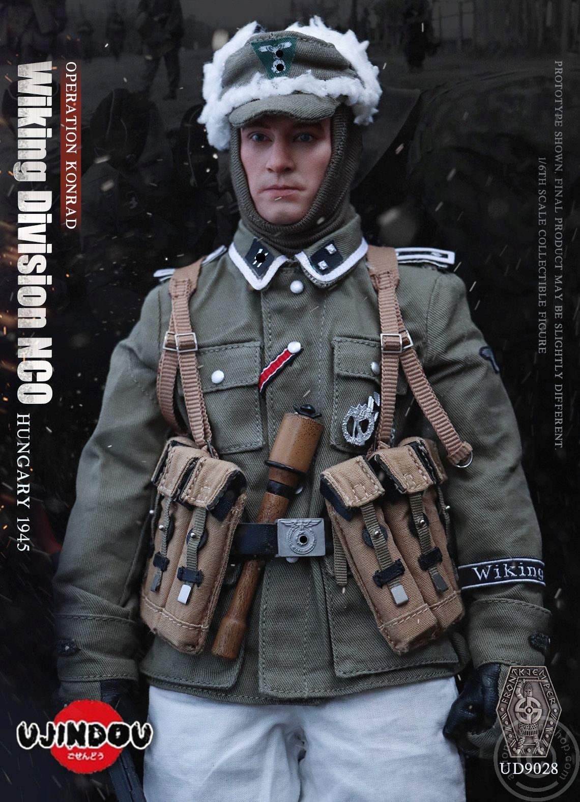 Wiking Division - NCO Operation Konrad - Hungary 1945 - leicht beschädigte Box - Wiking Division - NCO Operation Konrad - Hungary 1945 - leicht beschädigte Box -