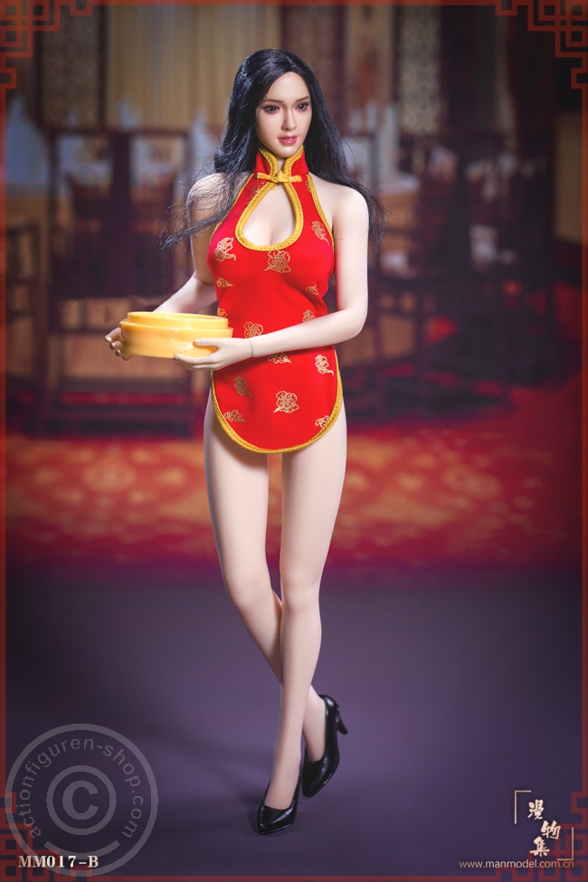 Chinese Restaurant Waitress Short Cheongsam - B