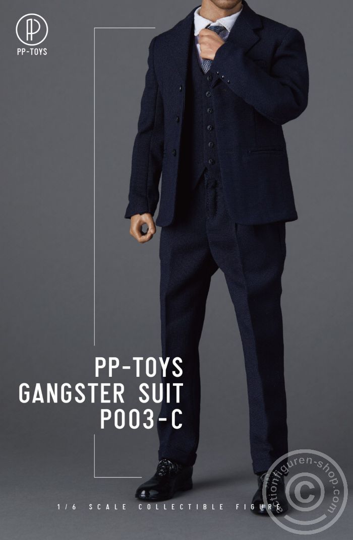 Gangster Suit - Peaky Blinders Set - dark-blue