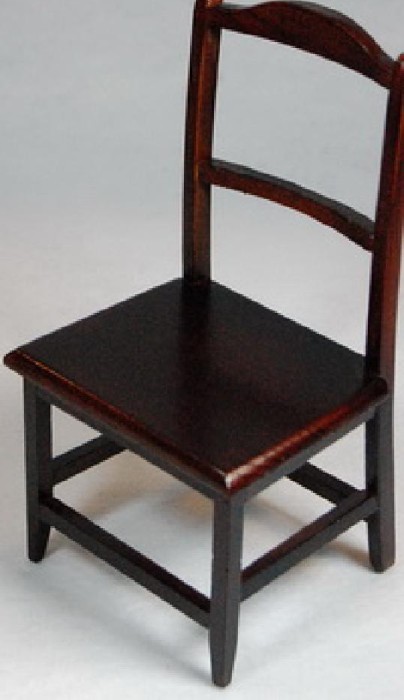 Stuhl, braunes Holz